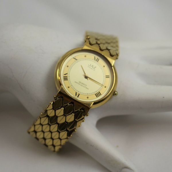 JAZ Paris Gold Plated Quartz Wrist Watch - Working | WatchCharts