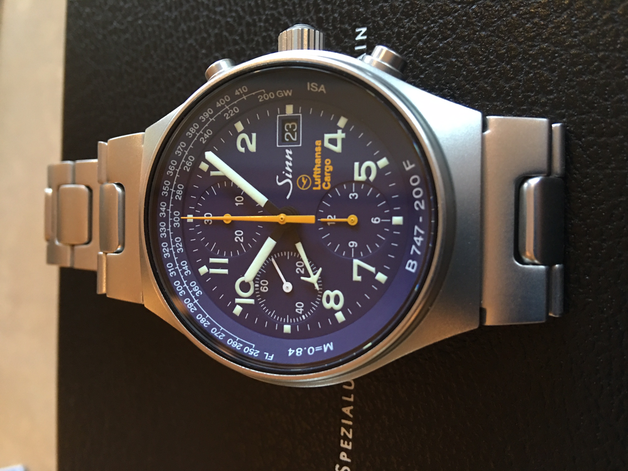FS: Sinn 144 GMT Lufthansa Cargo 747 Chrono Limited Edition...A 
