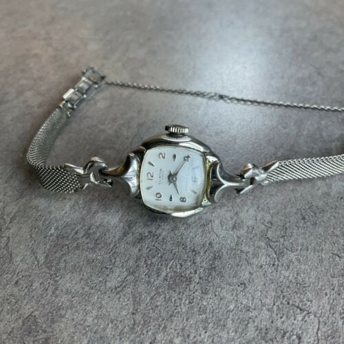 Vintage Clinton 17 Jewel Swiss Made Womens Watch 10K Gold  display picture 2