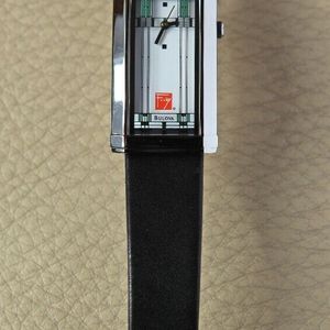 Bulova Women\'s 96L63 Frank Lloyd Wright Willits Black Leather Strap Watch bulova-ladies-frank-lloyd-  main image 2