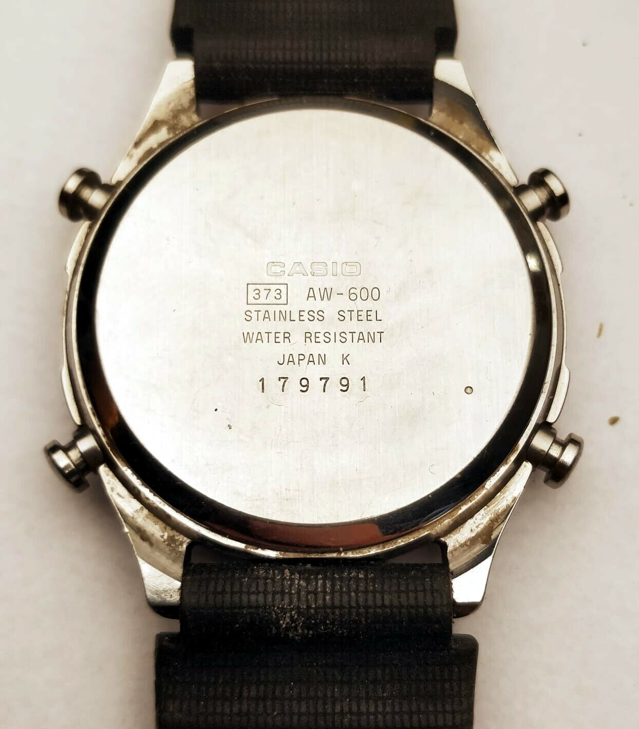 VINTAGE CASIO AW-600 Mod [373] ANALOG&DIGITAL ALARM CHRONO MEN 