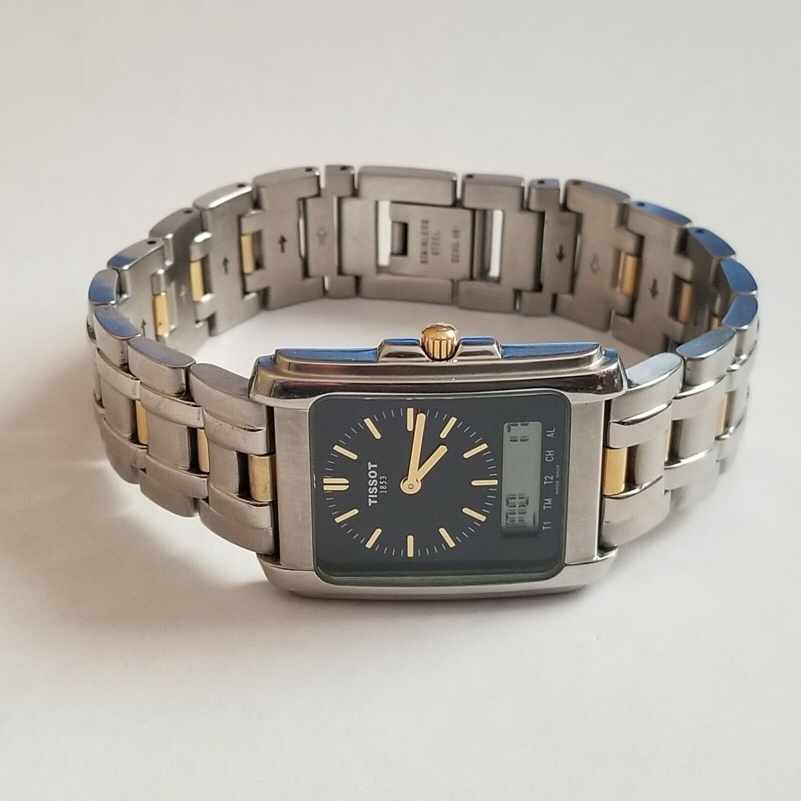 Nice TISSOT D130/230K Two Time ANALOG/DIGITAL Multi-Function
