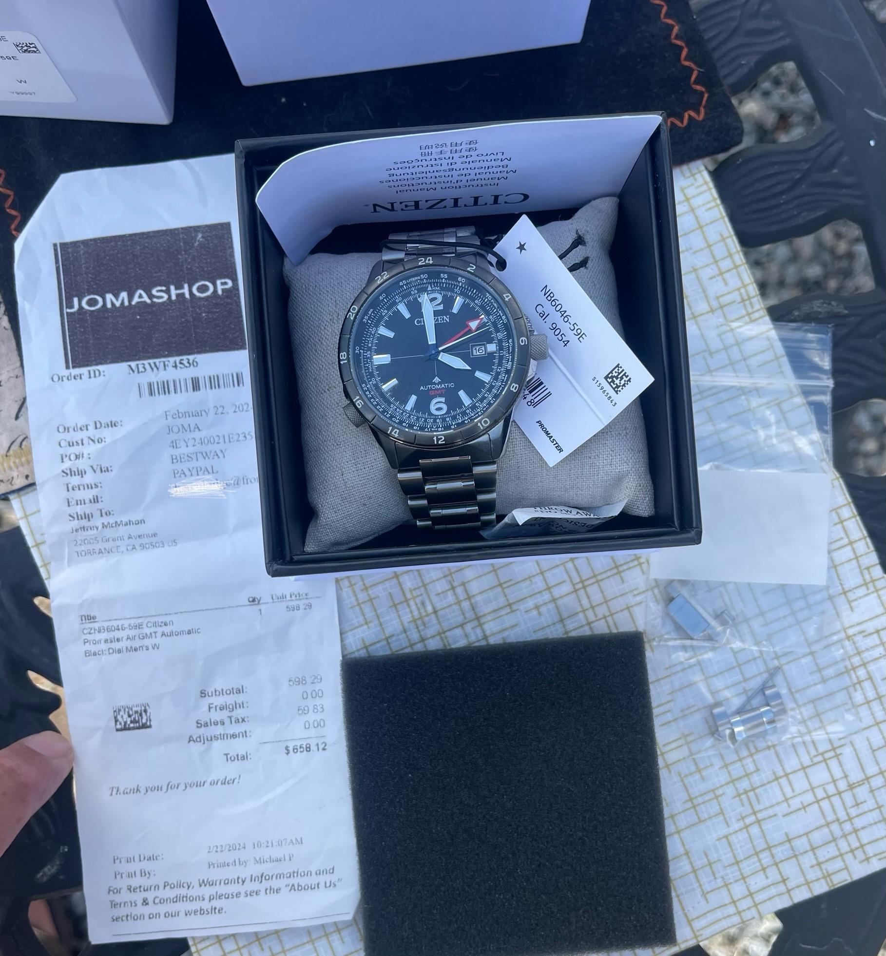 Orologeria Majer | Citizen Promaster Air GMT NB6046-59E