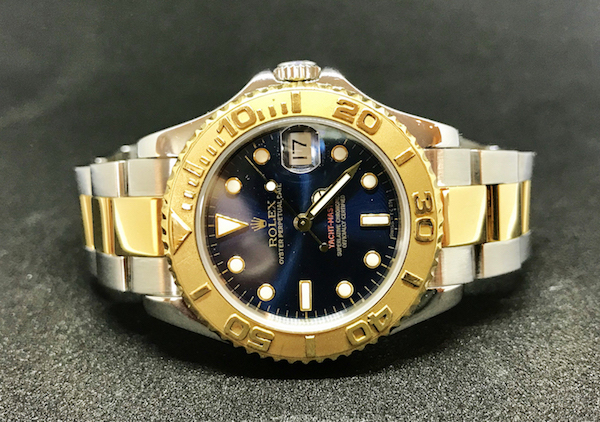 Rolex Yacht-Master 168623 35mm Two Tone 18K Yellow Gold & SS White Dial MINT