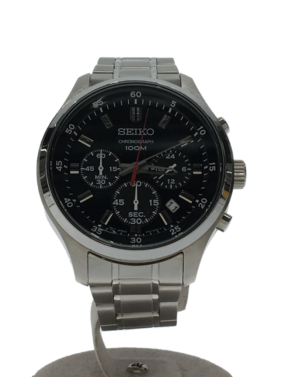 Used] SEIKO Quartz watch/analog/stainless steel/BLK/SLV/4T53-00B0/[Clothing  goods, etc.] | WatchCharts