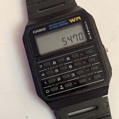 Casio calculator hotsell watch 80s