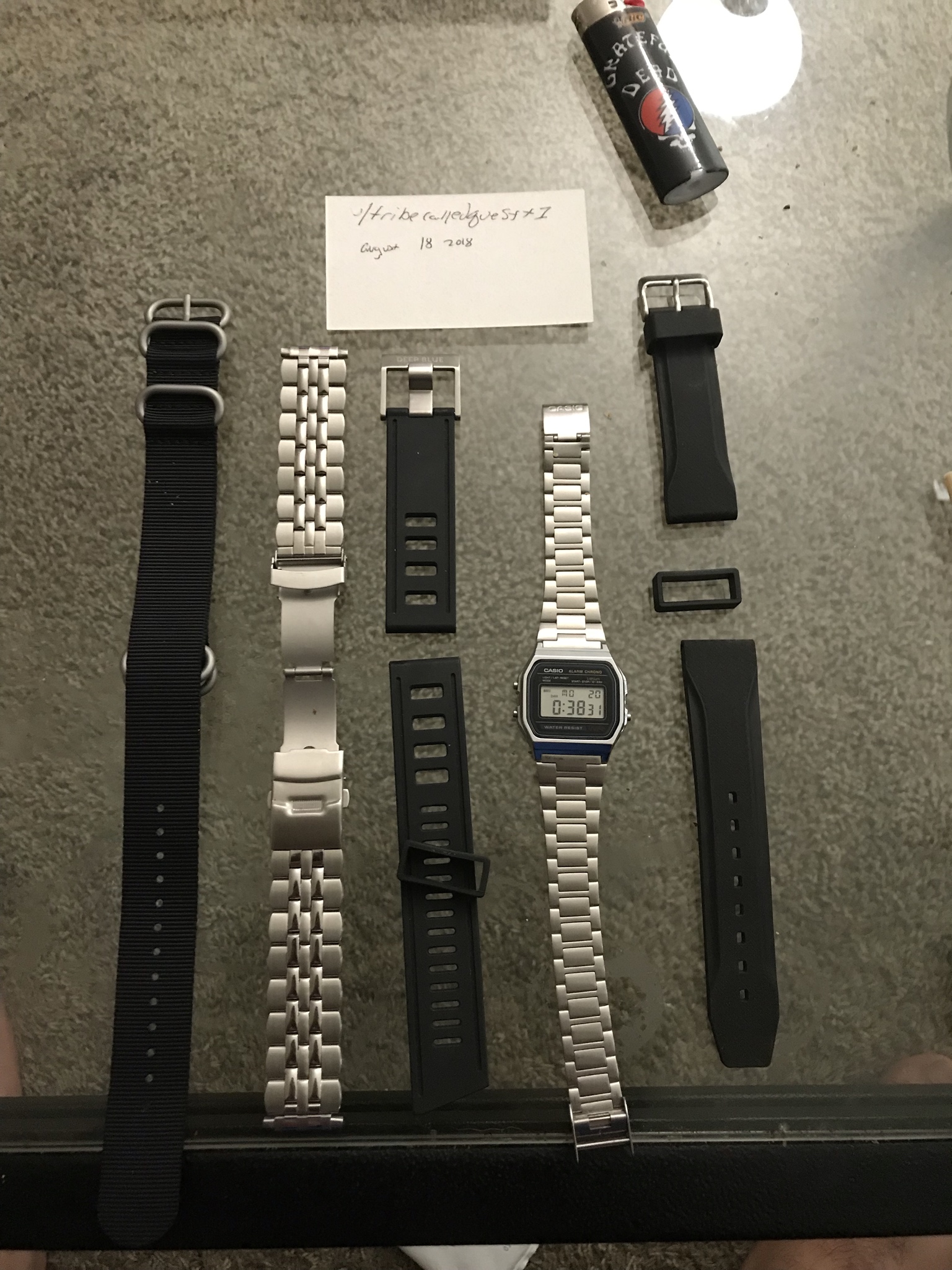casio a158w strap
