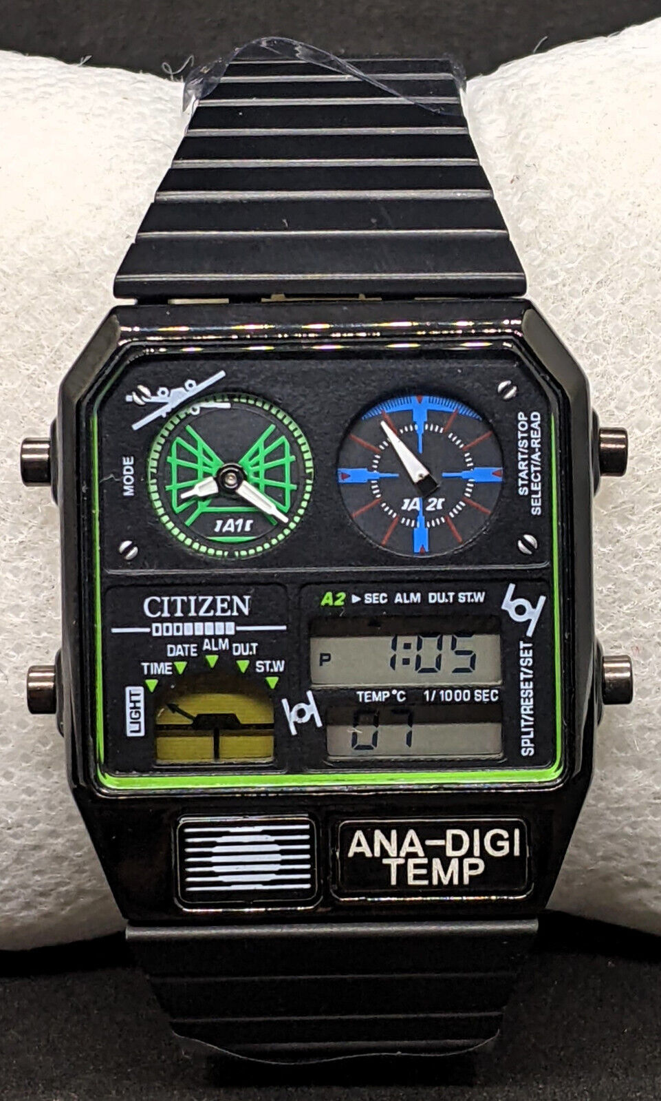 Luxury Citizen Quartz Black- Dial Men's Ana-Digi Temp