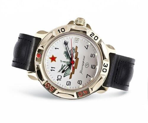 Vostok Komandirskie K65 2431/650541 – Orologio Automatico Militare Russo – 24 Ore, Impermeabile 200m, Produzione Russa - 3