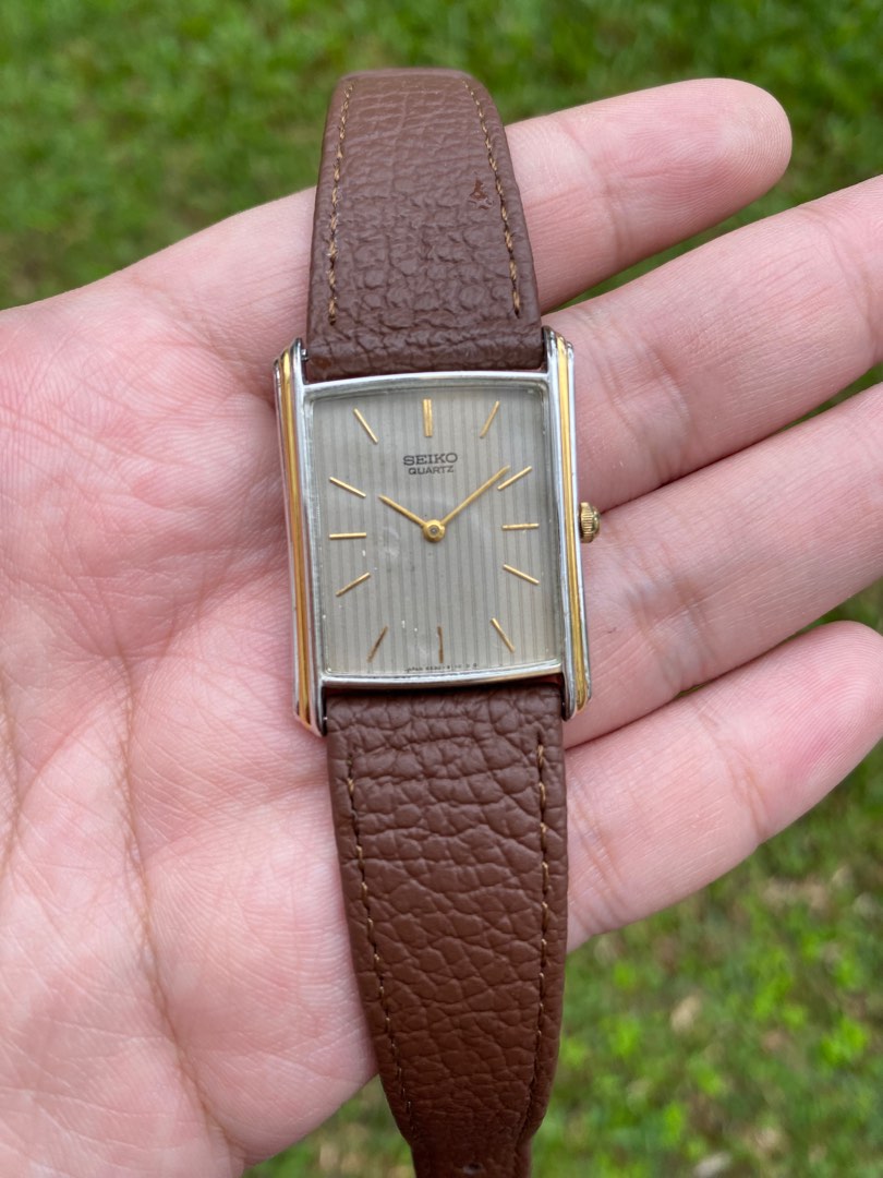 SEIKO tank ヴィンテージ 稼働品 WTS] Vintage 1980's JDM🇯🇵 Tank Pair - Seiko 2621-5380