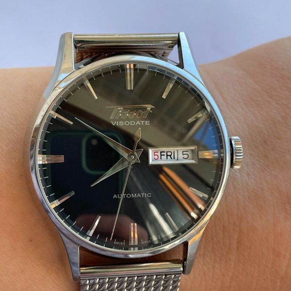 TISSOT WATCH VISODATE HERITAGE T019430B AUTOMATIC DAY DATE MENS 40mm SWISS MADE WatchCharts