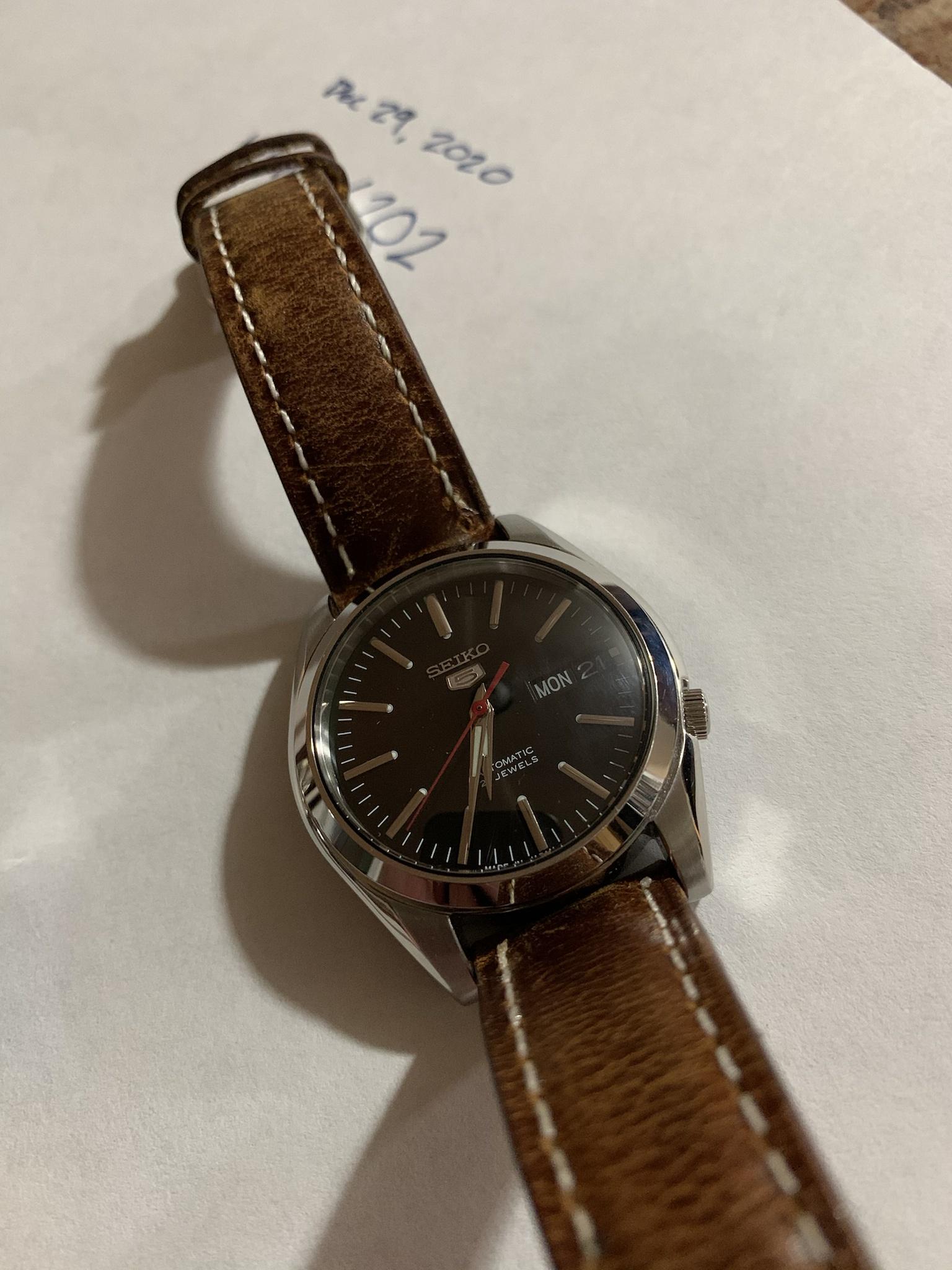 WTS Seiko 5 SNKL45 w sapphire 2 leather straps WatchCharts