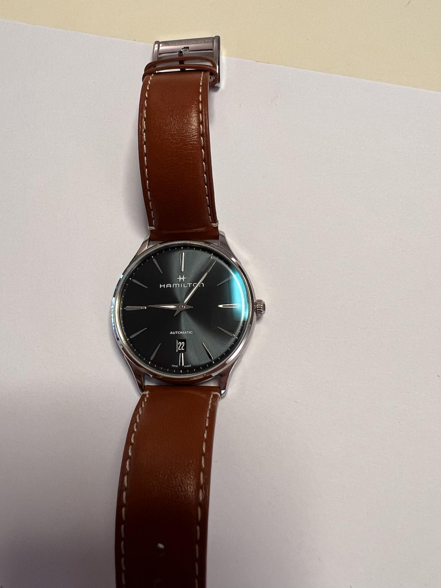 [WTS] Hamilton Jazzmaster Thinline Auto Blue H38525541