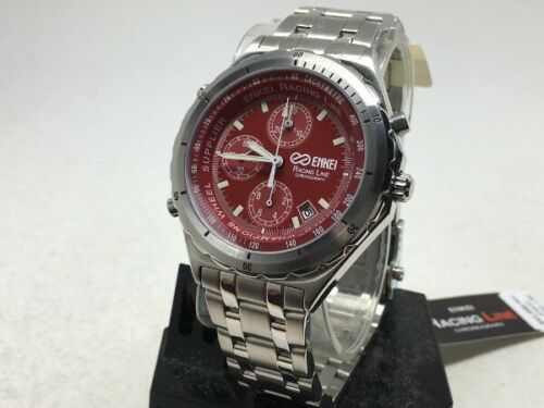 ENKEI RACING LINE Chronograph Sport Watch Red EK-001-R Wheels JDM Rims RARE  | WatchCharts Marketplace