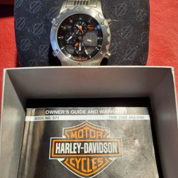 Harley Davidson Bulova 76C03 Citizen C300 Chronograph Stainless Steel