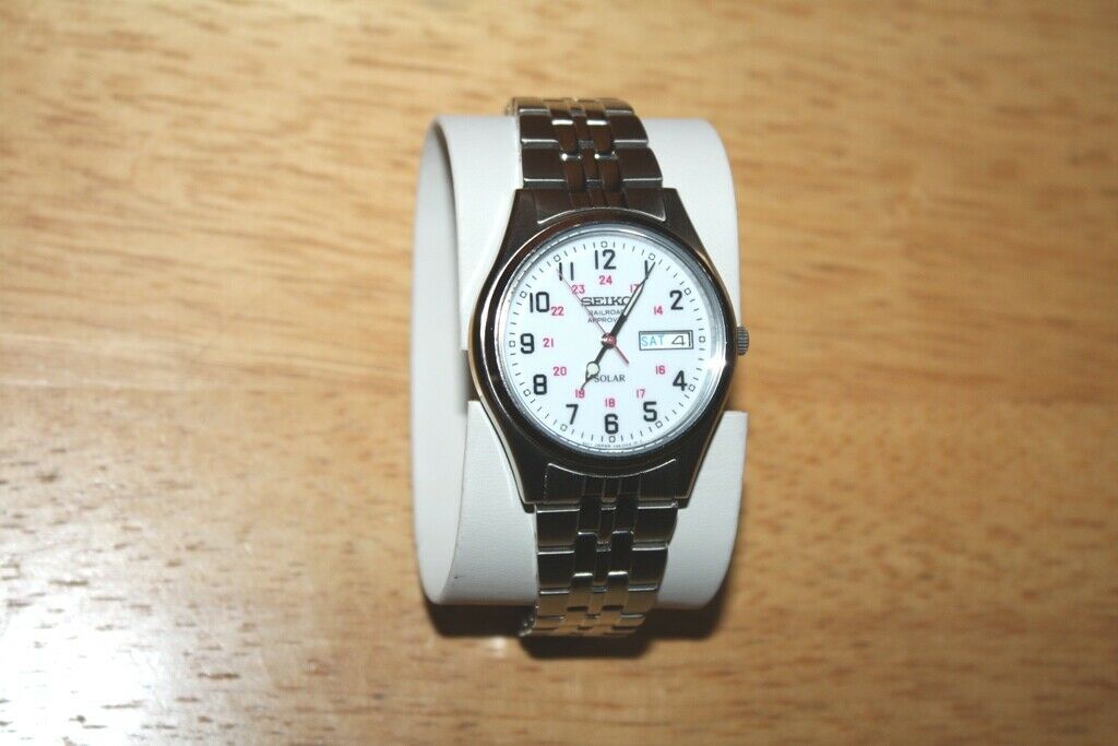 seiko railroad approved solar watch