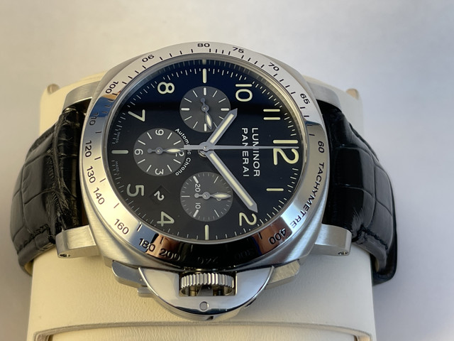 FS Rare Panerai PAM162 F Chrono 44mm Pre Daylight Complete. New