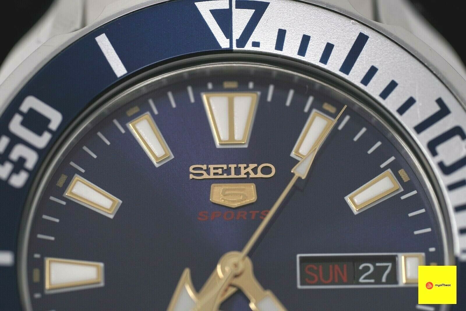 Seiko Sports Automatic Mens Automatic Winding Watch 4R36
