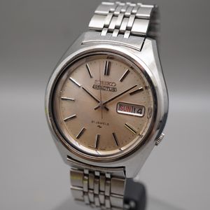 時計 SEIKO 5DX 25 JEWELS 6106-8140 AUTOMATIC Seiko 5 DX 6106 8140 Automatic Vintage Watch 1968 Silver