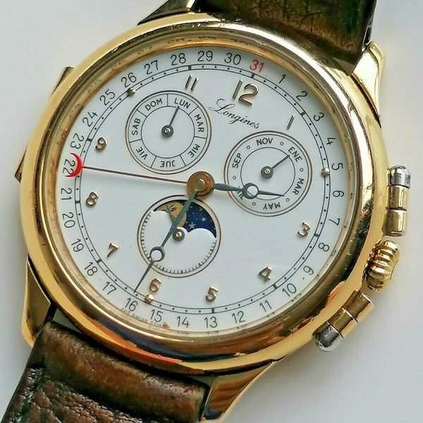 Longines Charleston 5218 Triple calendar moon phase. - Quartz - Watch ...