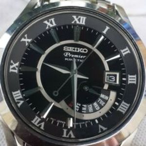 SEIKO 5M54 0AA0 PREMIER KINETIC WATCH SAPHIRE CRYSTAL BOXED SPARE