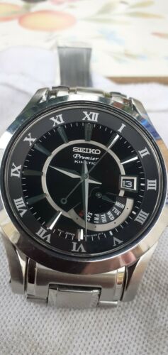 SEIKO Premier KINETIC 5M54-0AA0 デイデイト-