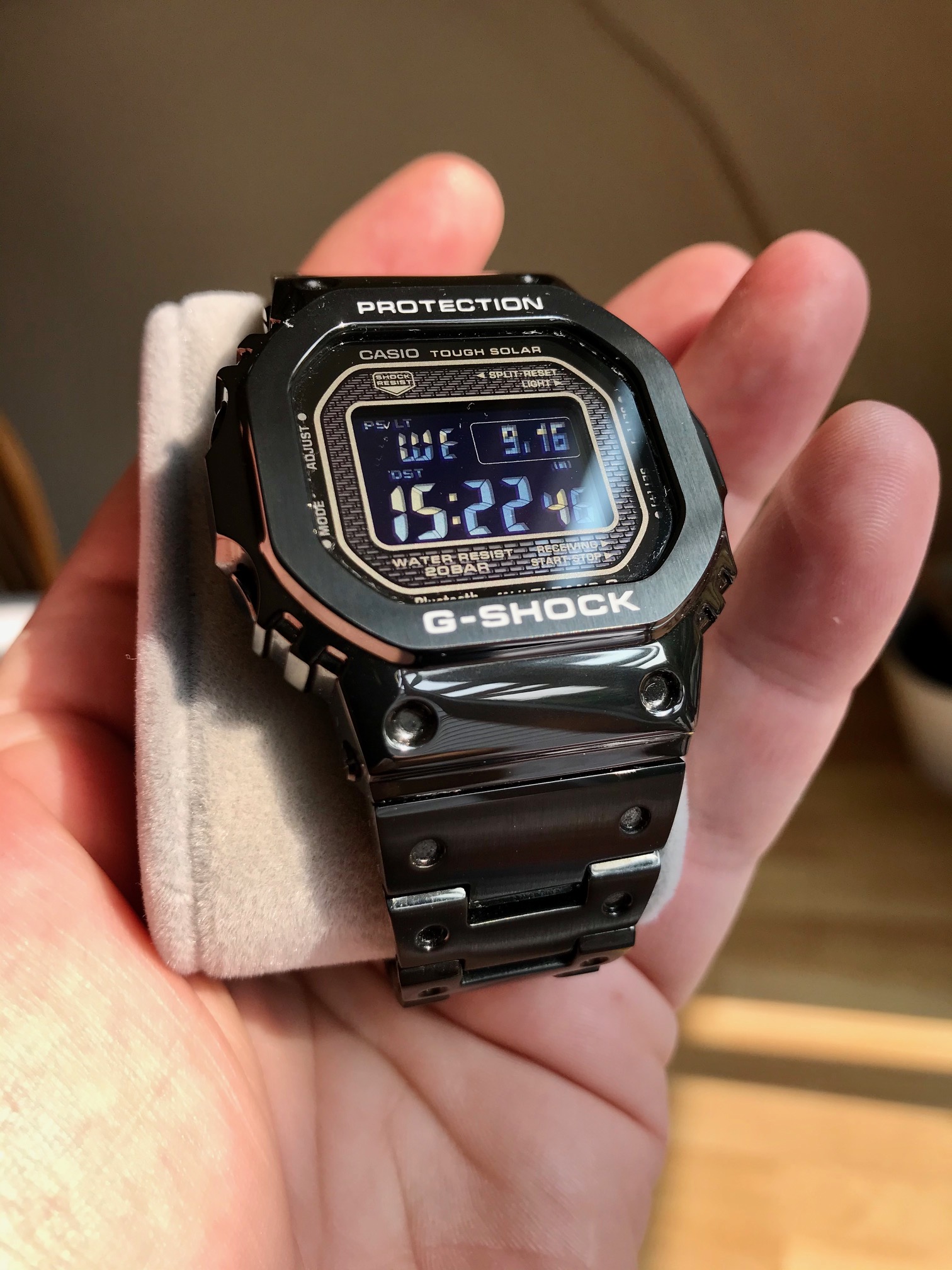 Casio G-Shock GMW-B5000GD-1 with DLC coated bezel and bracelet |  WatchCharts Marketplace