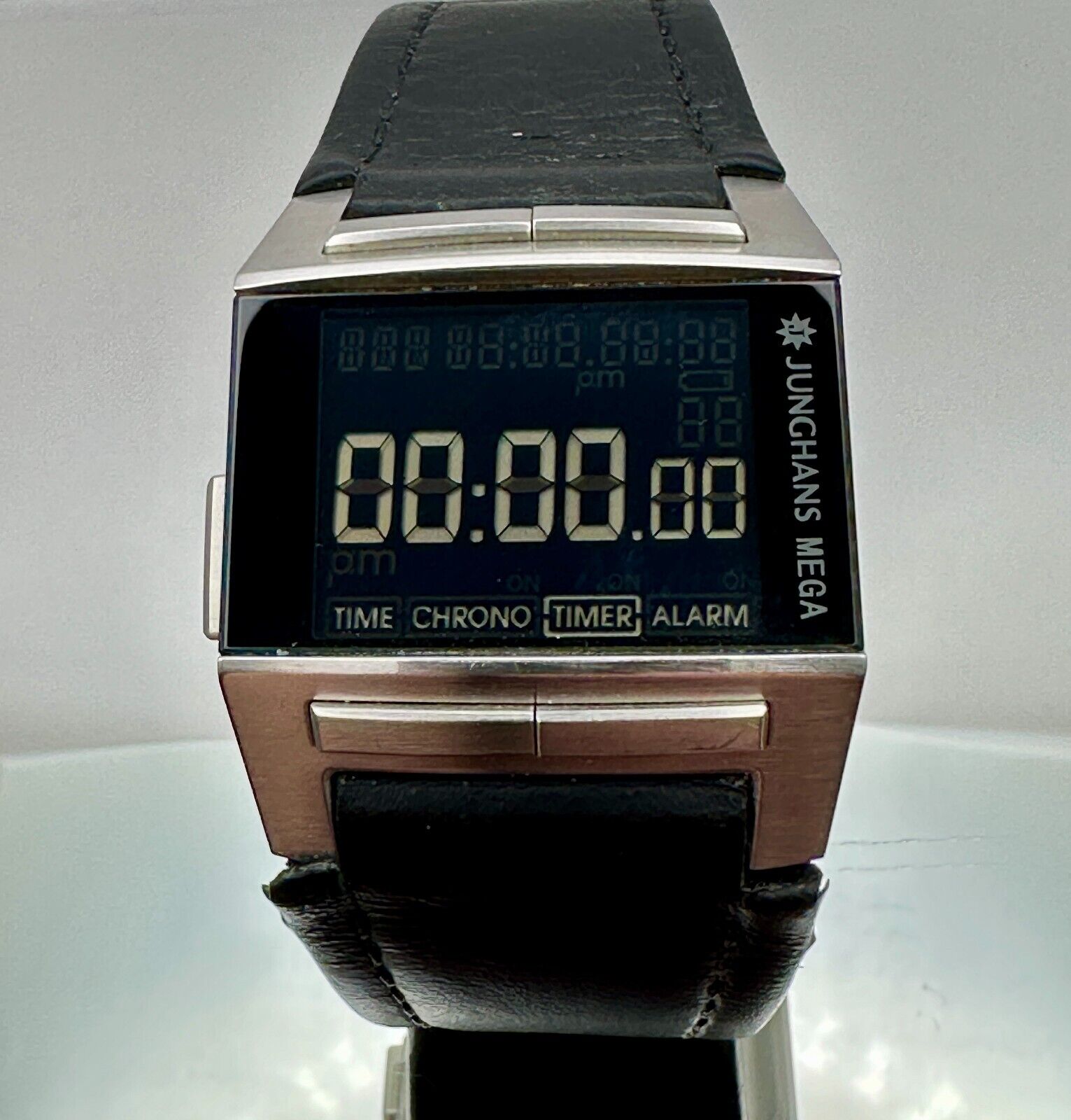 JUNGHANS MEGA 1000 RADIO CONTROLLED DIGITAL WATCH FROM 2000 s CHRONO TIMER ETC. WatchCharts Marketplace