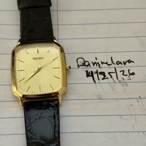 Rare Seiko SCZ472 Gold Color DX 1990 Soccer World Cup