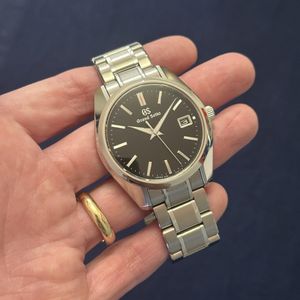 Grand Seiko Spring Drive SBGA003 Black Men's Watch [Used