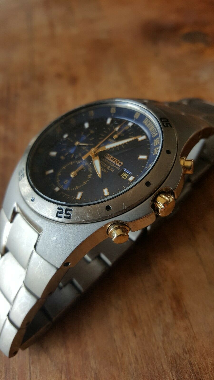 SEIKO チタニウム クロノグラフ 7T92-0ED0 SEIKO チタニウム クロノグラフ 7T92-0ED0 - メルカリ