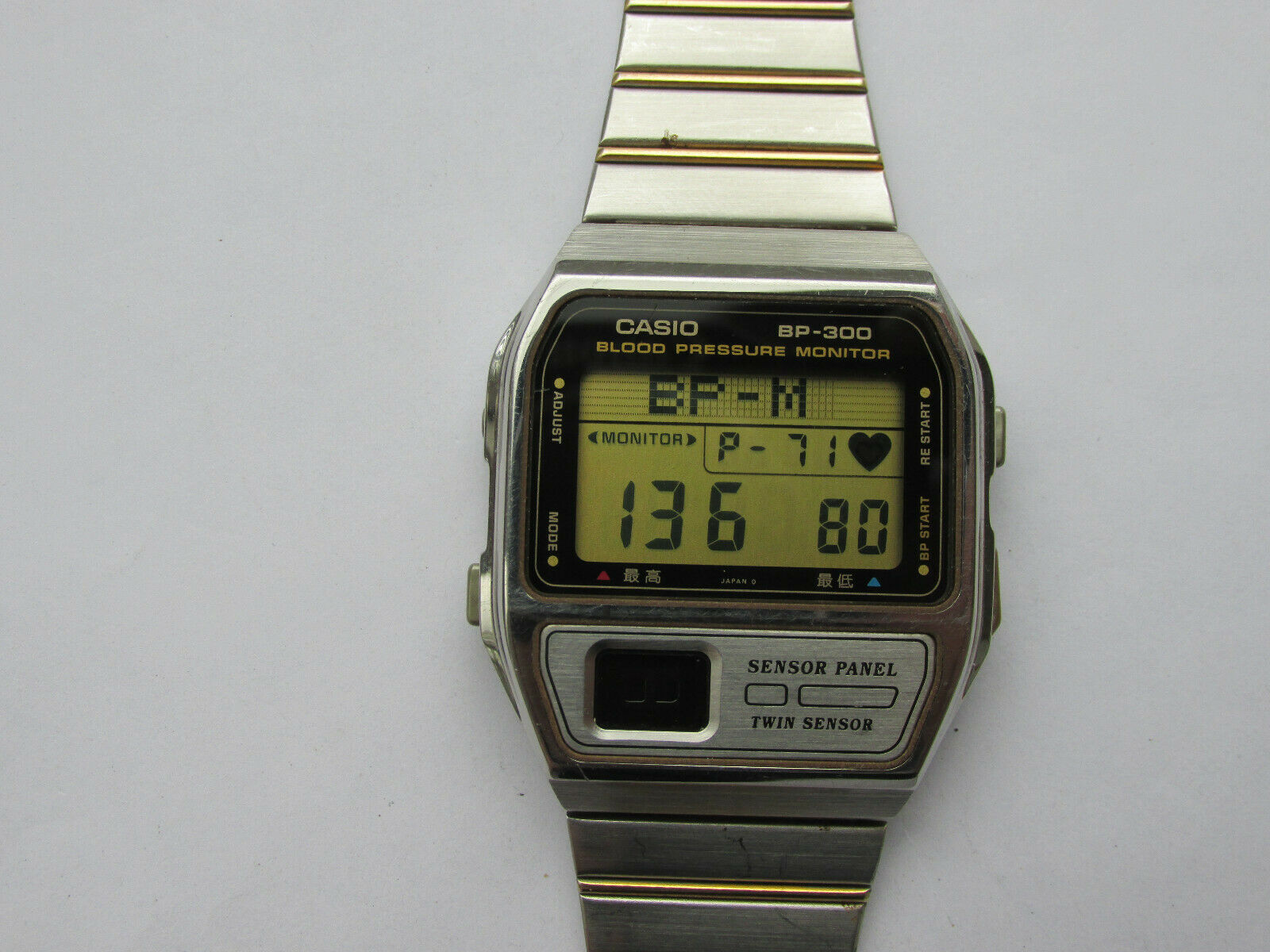 Vintage Casio BP-300 Blood Pressure Monitor Twin Sensor Made