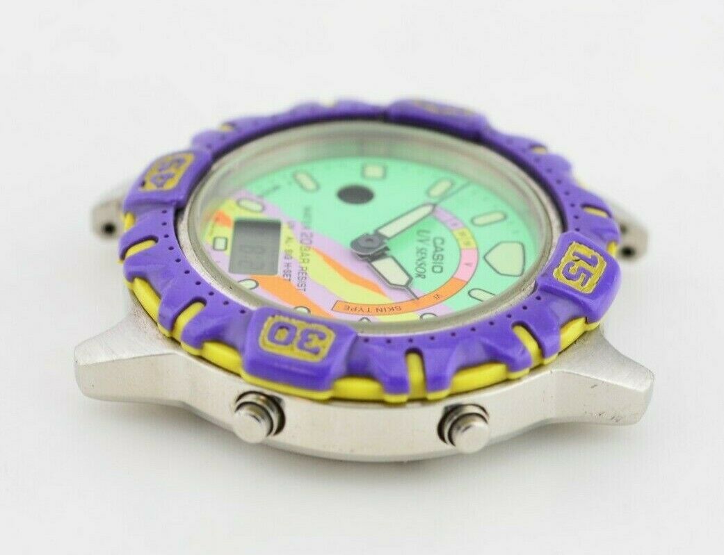 K214 Original Vintage Casio UV Sensor Ana Digi Quartz Watch UV-700