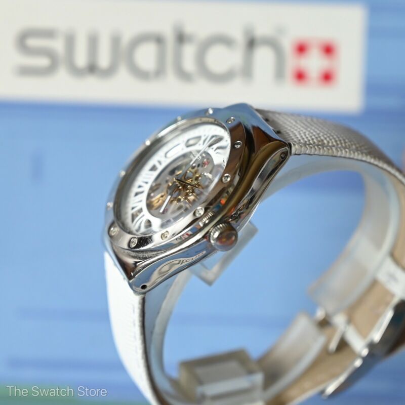 Swatch Irony Automatic Watch YAS109 Rosetta Bianca | WatchCharts