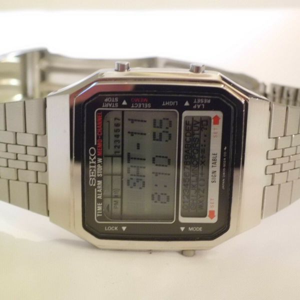 RARE Seiko D409-5010 Memory Data Bank Digital Collectible Watch D409 ...