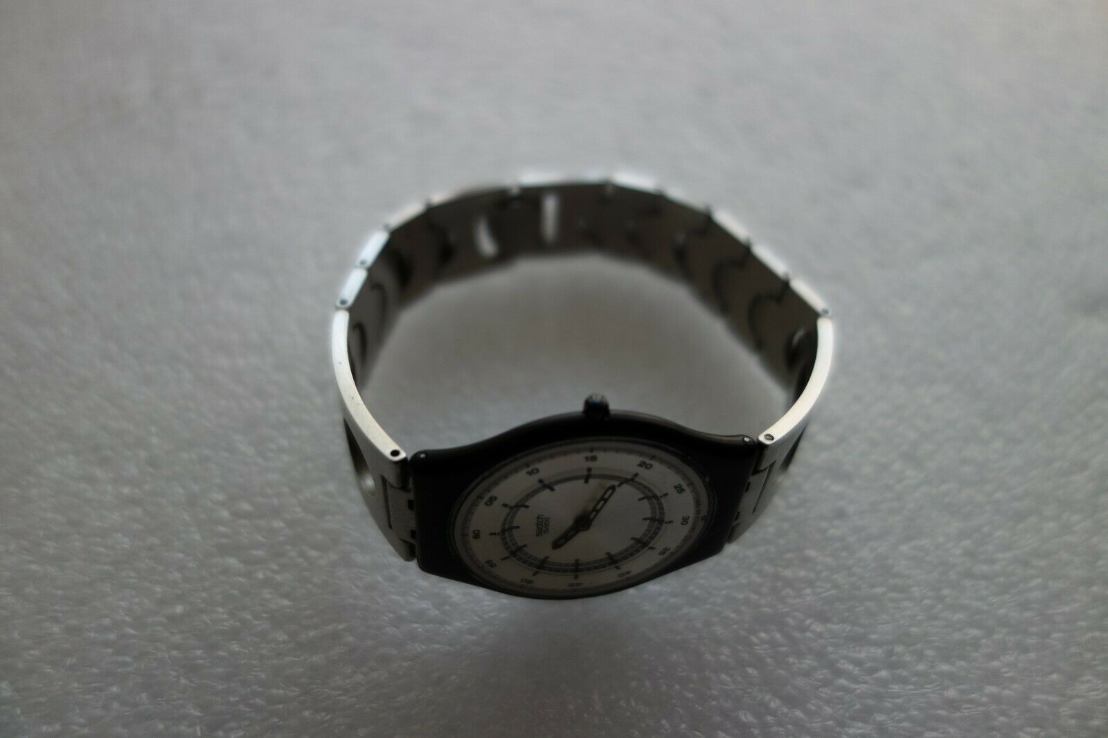 中古 ヴィンテージ Swatch Skin AG 1999 SFB107 Vintage Collectible Ultra Slim Swatch Watch AG 1999,Runs.New