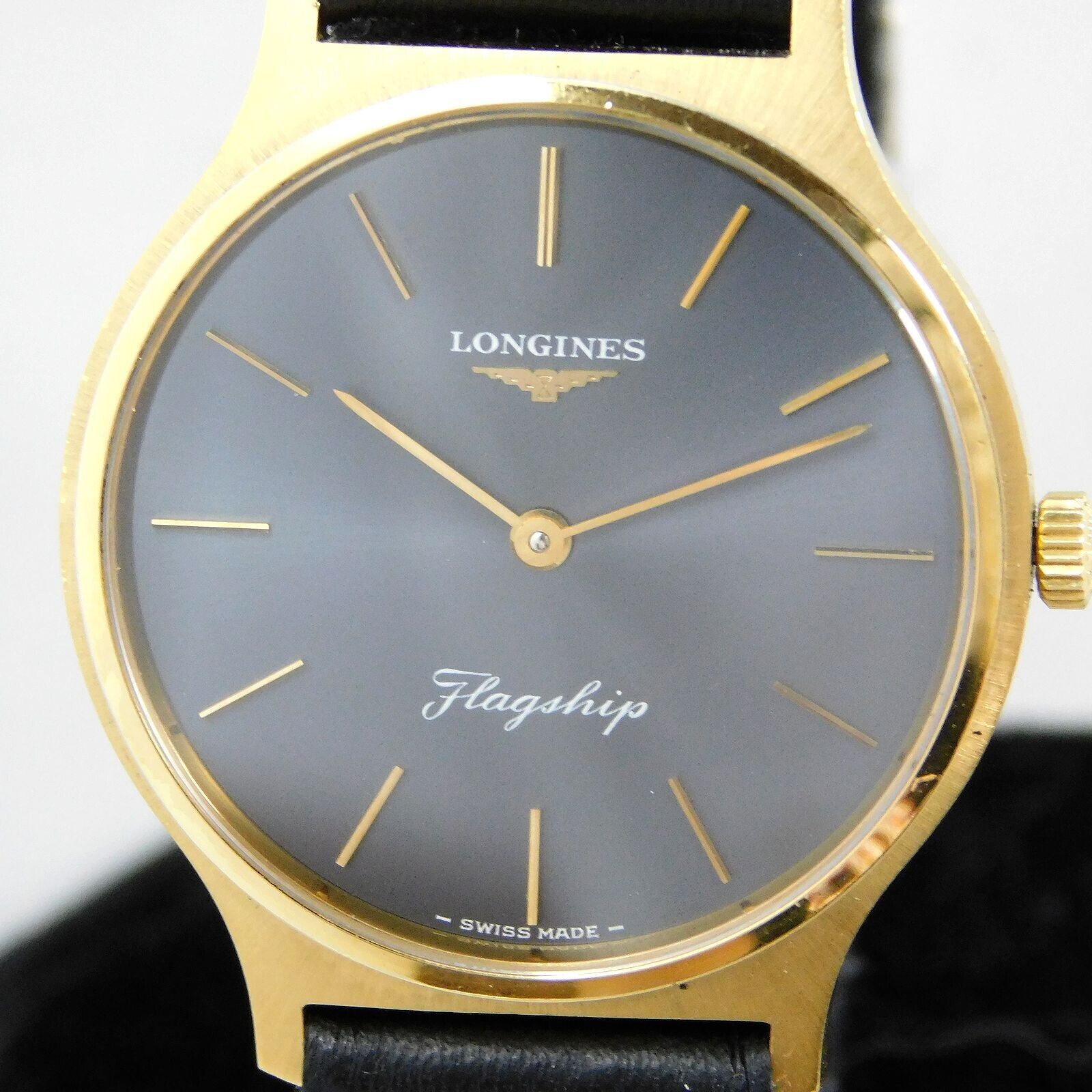 LONGINES FLAGSHIP L847.3 HAND-WINDING GOLD PLATED MEN'S VINTAGE