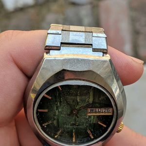 Vintage '74 Citizen HiSonic 3701 Tuning Fork Watch, Works, Orig