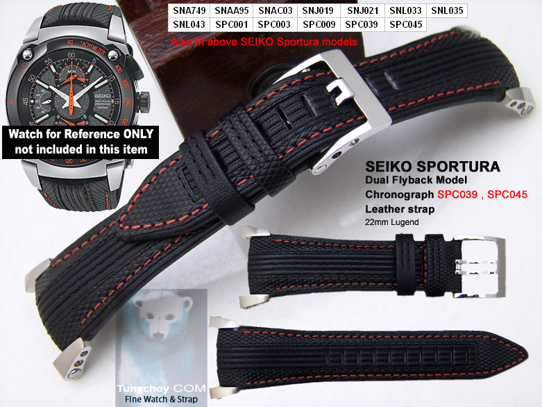 seiko sportura chronograph strap