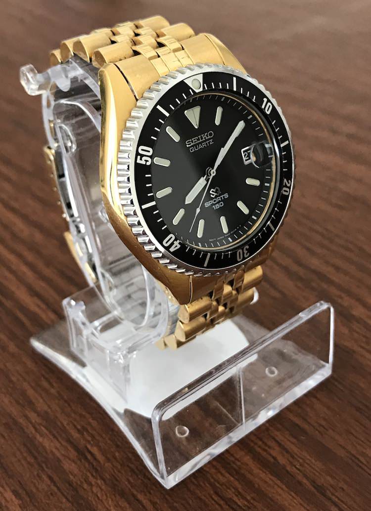 WTS] Seiko 7N42-6A00 Gold/Silver Quartz Diver | WatchCharts