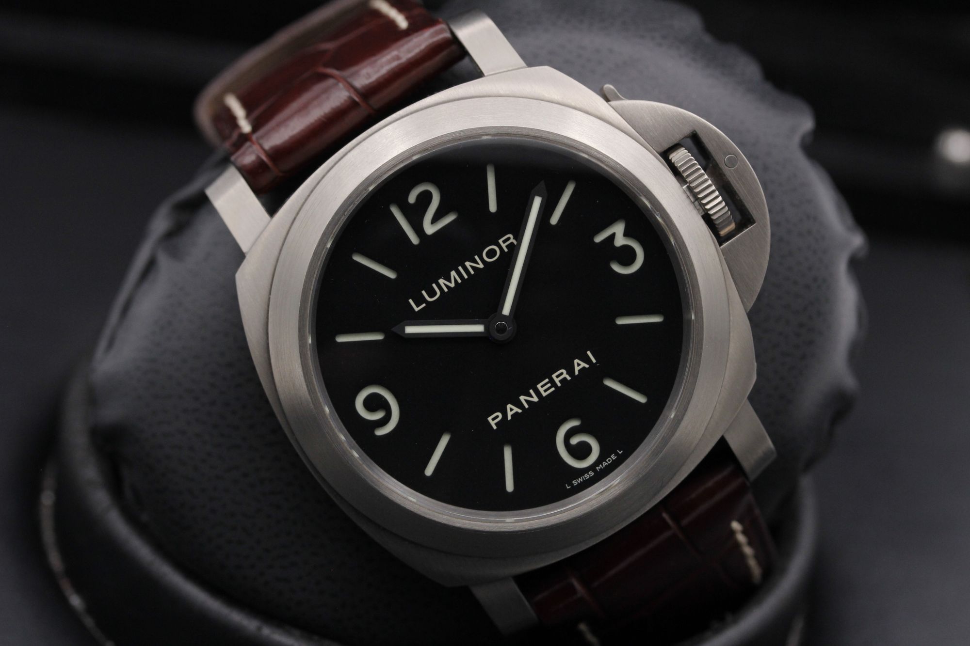 FSOT Panerai Luminor Base Pam 176 Black Sandwich Titanium