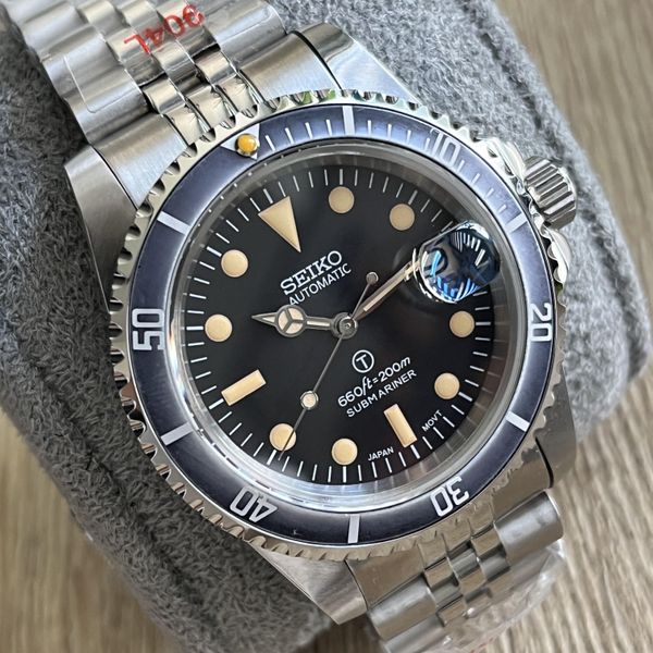 WTS EU Seiko Submariner Ghost 39.5mm Jubilee Mod Build 5513 Homage WatchCharts Marketplace