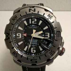 希少廃番品　SEIKO Titanium GMT 20bar　8F56-0070 SEIKO 8F56-0070 QUARTZ WATCH Perpetual Titanium | eBay