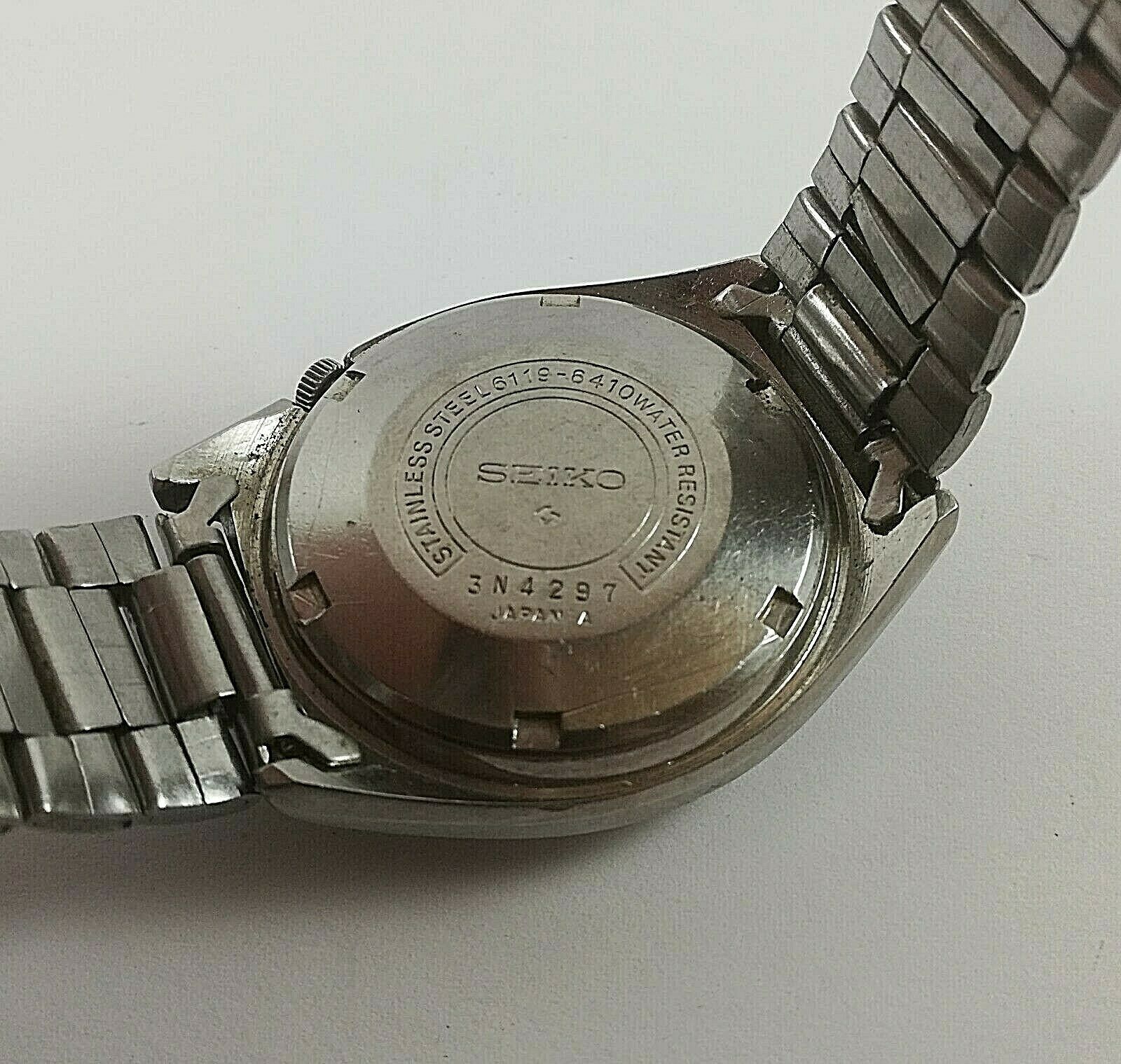 Vintage SEIKO 5 6119-6410 Automatic Watch 21 Jewels Japan