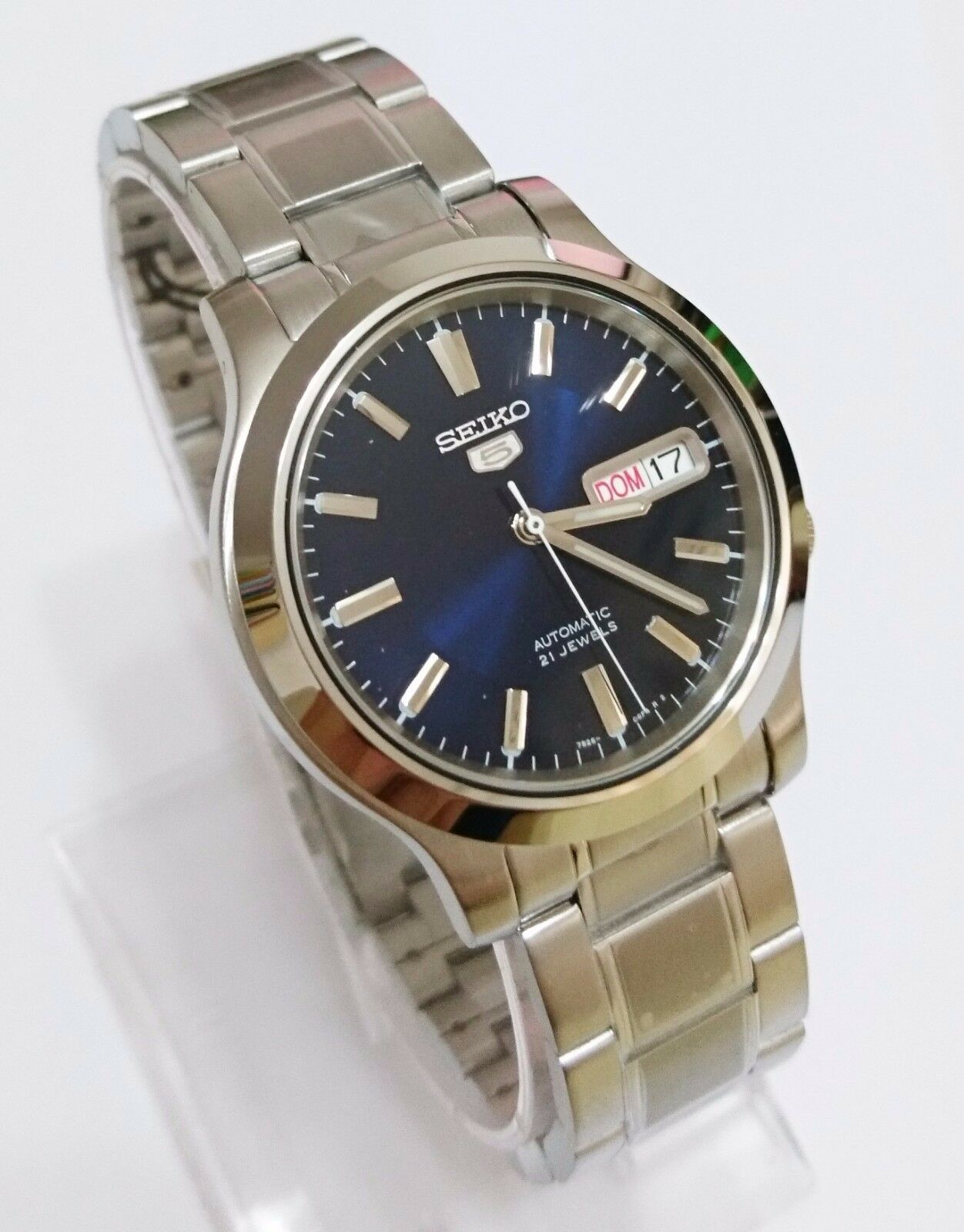 SEIKO 5 SNK793K1 Stainless Steel Band Automatic Men's Blue Watch & Gift NIB  | WatchCharts