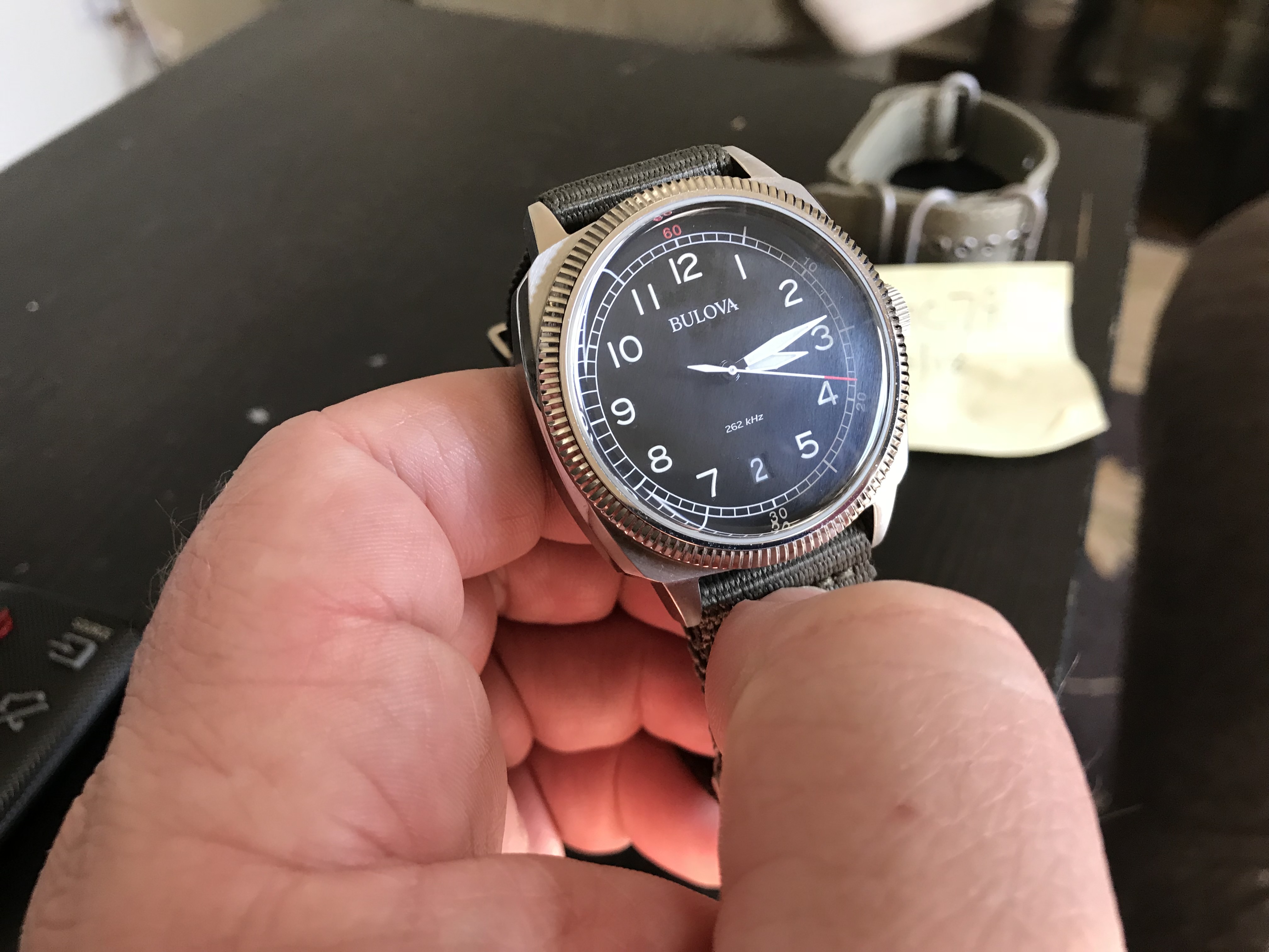 WTS Bulova 96B229 military 120 WatchCharts Marketplace