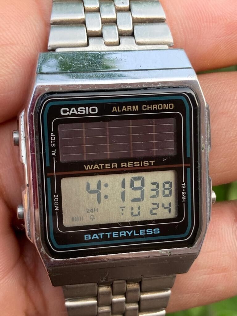 Vintage Casio 2505 AL-180 Batteryless Solar Digital Japan Men's Wristwatch  | WatchCharts Marketplace