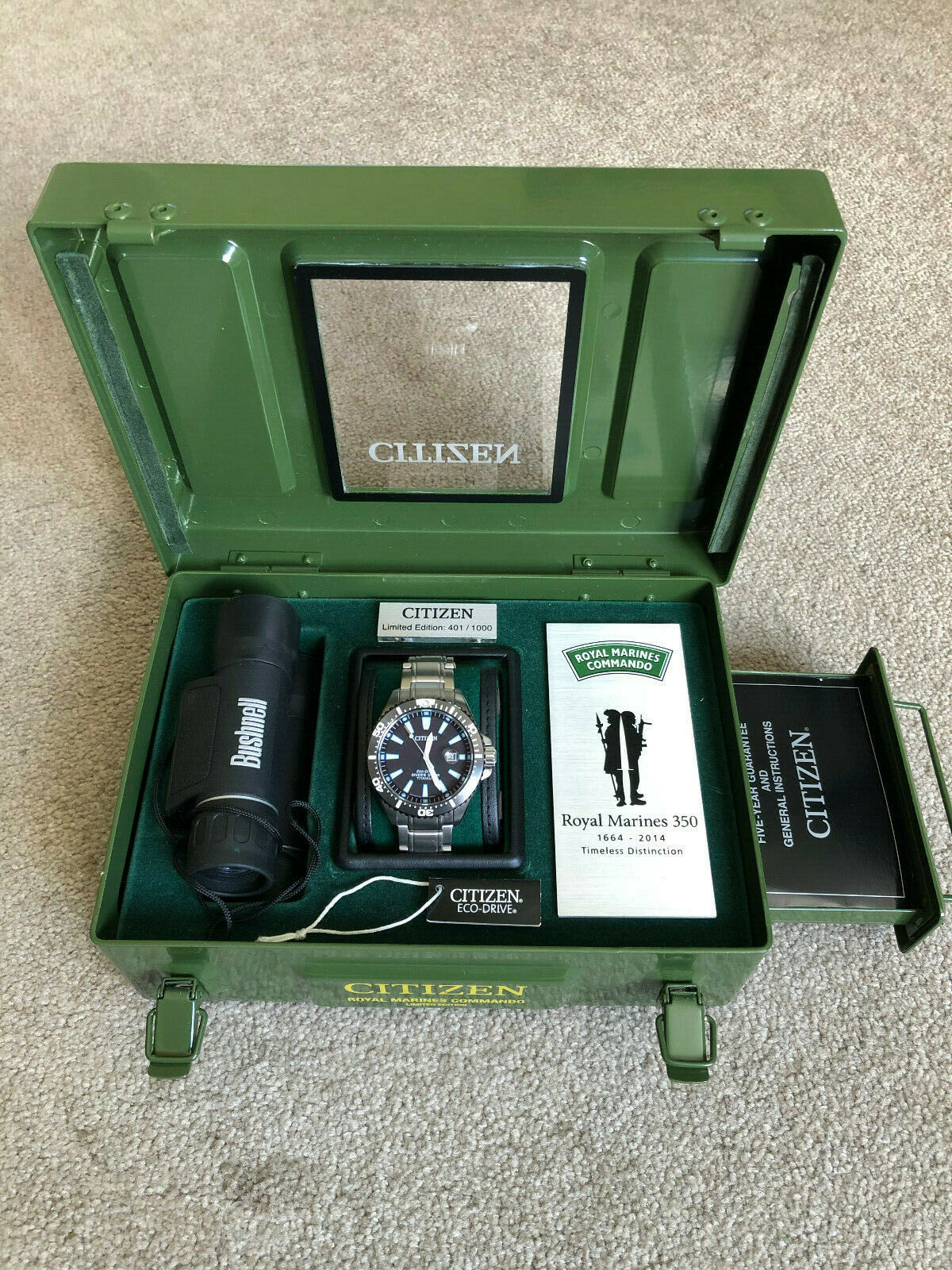 Citizen Eco Drive Titanium Royal Marines 350 Year Limited Edition