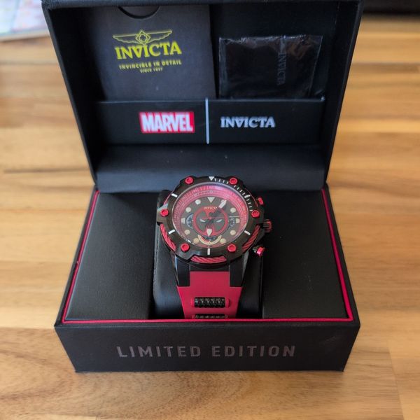 Invicta-Marvel Deadpool-Marvel Comic-Model 27487- RARE!-Numbered low ...