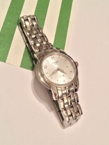 Tissot 1853 Ring Watch Swiss Ladies Silver Tone R420 320 AS IS Not